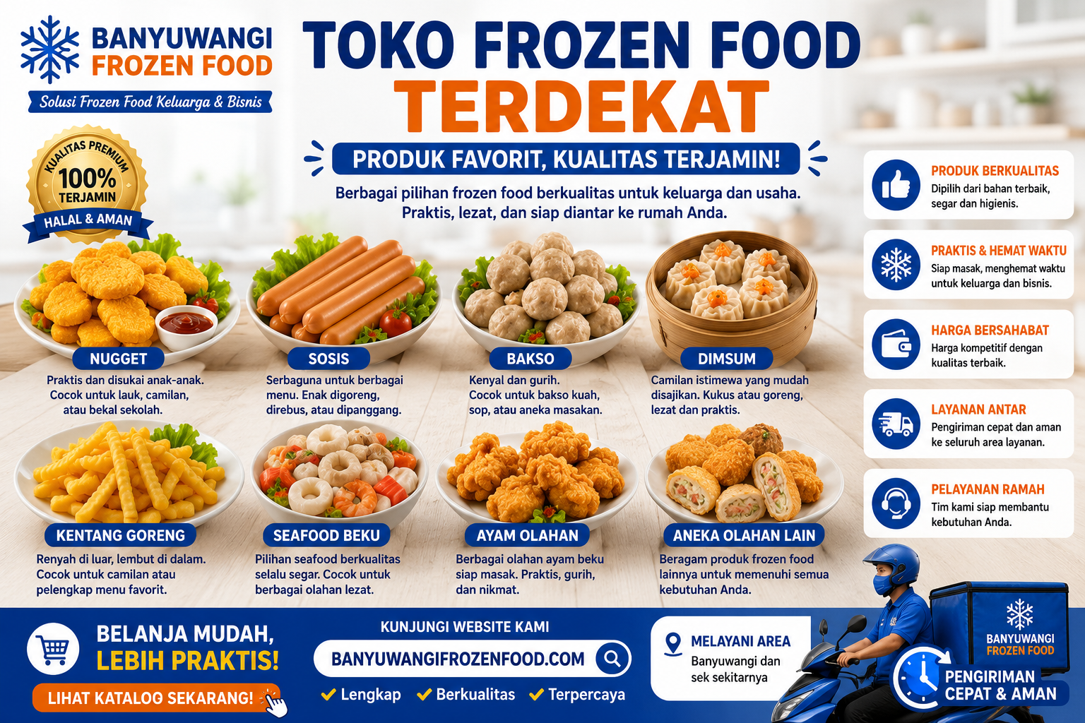 Produk Frozen Food Terlaris yang Tersedia di Banyuwangi Frozen Food