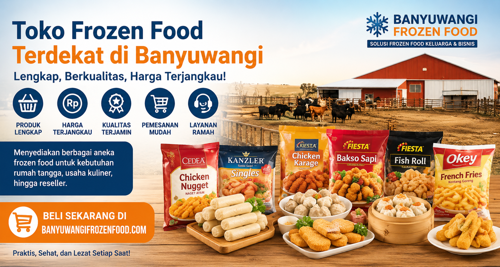 Banyuwangi Frozen Food toko frozen food terdekat dengan pilihan produk lengkap dan harga murah