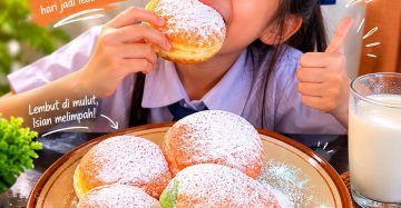 Roti Donat Gombolini lembut dan empuk siap saji